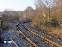 Brecon and Merthyr Railway through Bassaleg, December 2005